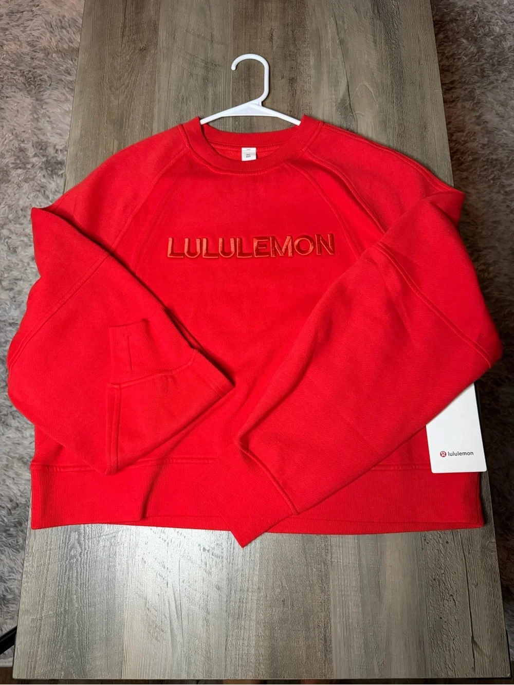 RARE NWT Lululemon Scuba Oversized Pullover Sz M/L *Hot Heat*